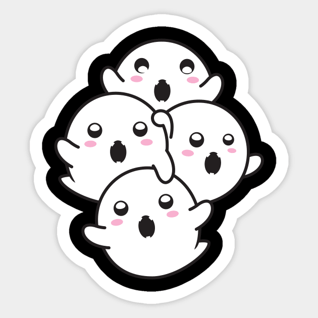 ghost boo funny halloween Sticker by Digitalartrock